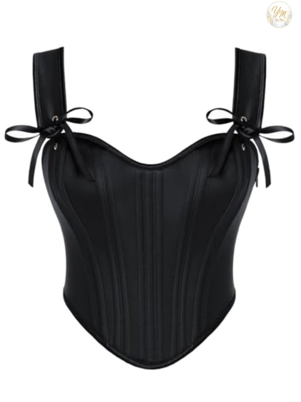 Satin Corset Top Sweetheart Neck Lace-Up Back Bustier